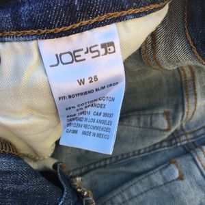 Joes woman’s slim crop boyfriend jeans